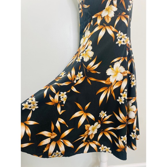 Vintage Pacific Legend Floral A-Line Dress Women Medium Made in Hawaii 90s Y2K - Picture 7 of 10